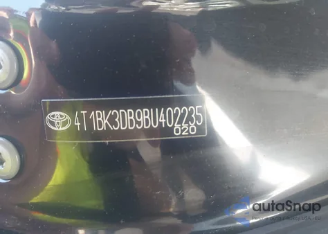 2011 Toyota Avalon из США, поврежденный, VIN 4T1BK3DB9BU402235